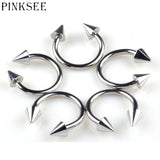 PINKSEE Steel Tragus Bar Barbell Ring Body Jewelry Piercing