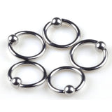 PINKSEE Steel Tragus Bar Barbell Ring Body Jewelry Piercing