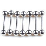 PINKSEE Steel Tragus Bar Barbell Ring Body Jewelry Piercing