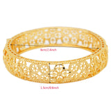 PINXUN Dubai African Middle East Bangle for Women Ethiopian Wedding Bracelet