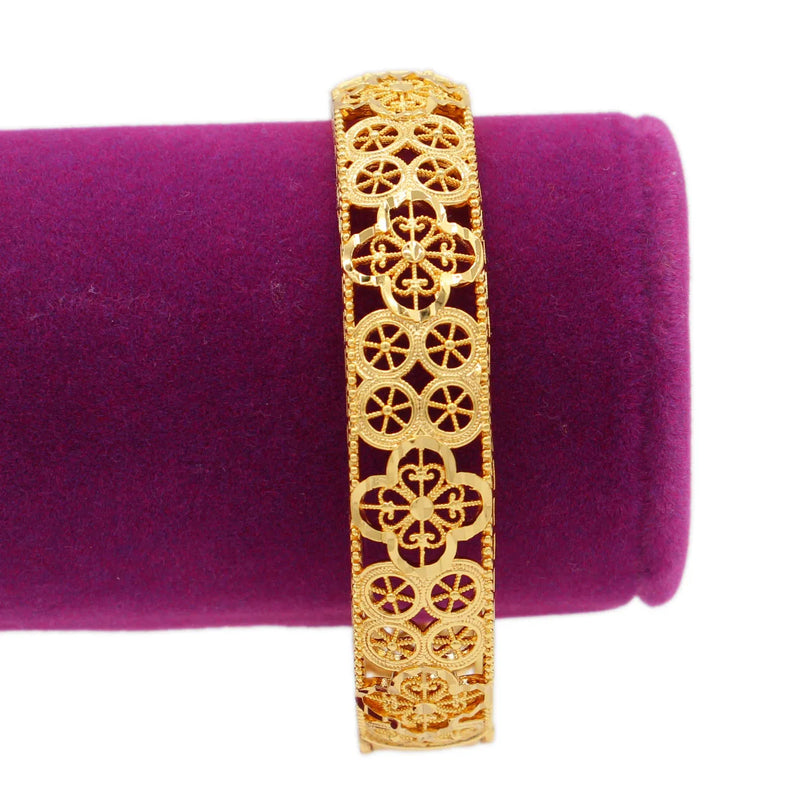 PINXUN Dubai African Middle East Bangle for Women Ethiopian Wedding Bracelet