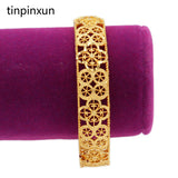 PINXUN Dubai African Middle East Bangle for Women Ethiopian Wedding Bracelet