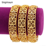 PINXUN Dubai African Middle East Bangle for Women Ethiopian Wedding Bracelet