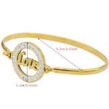 PINXUN Openable Bangle Love Ethiopian Jewelry African Metal Bracelet
