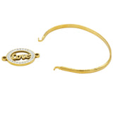 PINXUN Openable Bangle Love Ethiopian Jewelry African Metal Bracelet