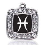 Pisces Zodiac Circle Charm Necklace