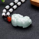 PIYAO Jade Pendant Myanmar Jadeite Pendant Jewelry Lucky Amulet