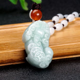 PIYAO Jade Pendant Myanmar Jadeite Pendant Jewelry Lucky Amulet