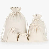 PK-011 Cotton Drawstring Bag Linen Jewelry Bag Small/Big Size Jewelry Bag