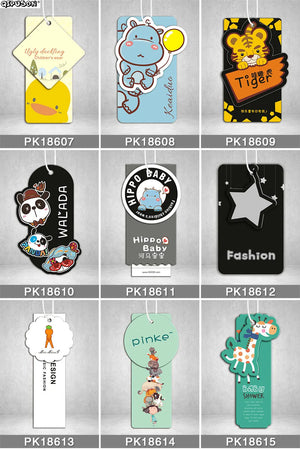 Personalized Clothing Paper Swing Tag with Glue Needle String