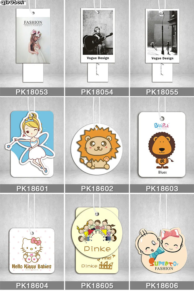 Personalized Clothing Paper Swing Tag with Glue Needle String