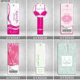 Personalized Clothing Paper Swing Tag with Glue Needle String