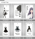 Personalized Clothing Paper Swing Tags with Glue Needle String