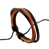 Braided Leather Cord Men Bracelet