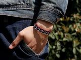 PK0418 Colorful Diy Braided Leather Bracelet Teen Boys Girls Gift
