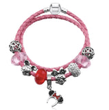 PLB Pink Ice Cream Heart Beads Bracelet Gift