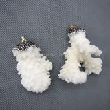 Coral Cluster Charm Pendant Raw Stone