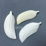 Natural Ox Bull Bone Leaf Charms Pendant for Jewelry Making