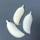Natural Ox Bull Bone Leaf Charms Pendant for Jewelry Making