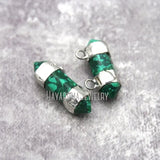 Synthetic Turquoise Stone Pendant Hexagon Faceted