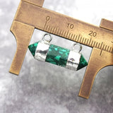 Synthetic Turquoise Stone Pendant Hexagon Faceted
