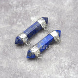 Faceted Lapis Lazuli Double Point Pendant