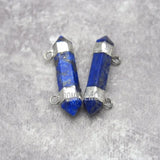 Faceted Lapis Lazuli Double Point Pendant