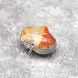 Copper Heart Pendant Mookaite Soldered Jewelry