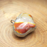 Copper Heart Pendant Mookaite Soldered Jewelry