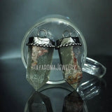 Antique Silver Crystal Point Pendant