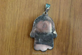 Vintage Tibetan Buddha Hand Pendant Necklace Nepal Jewelry
