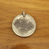 Tibetan Brass Turquoises 8 Auspicious Vase 36mm Pendant Necklace