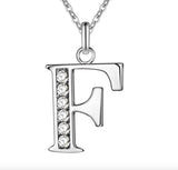 Stainless Steel Initial Pendant Necklace For Women