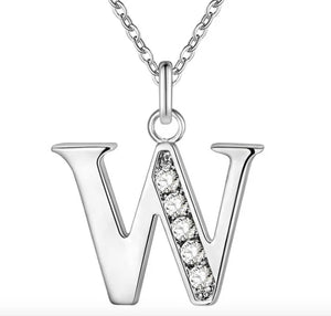 Stainless Steel Initial Pendant Necklace For Women