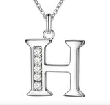 Stainless Steel Initial Pendant Necklace For Women