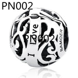PN1 Silver Harry Charm Beads for Bracelet DIY Jewelry Making