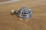Ethnic Tibetan Metal Copper Buddha Eye Prayer Box Amulet Pendant Nepal Gau Box