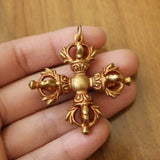 Tibetan Buddhism Dorje Vajra Amulet Pendant Nepal 44mm Men Necklace