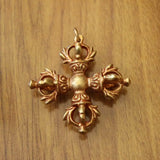 Tibetan Buddhism Dorje Vajra Amulet Pendant Nepal 44mm Men Necklace