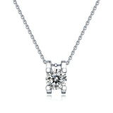 Crystal Pendant Clavicle Chain Necklace 14k Jewelry