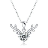 Crystal Pendant Clavicle Chain Necklace 14k Jewelry