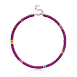 Colorful Bohemian Bead Choker Necklace