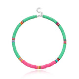 Colorful Bohemian Bead Choker Necklace