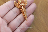 Ethnic Tibetan Brass Dapeng Amulet Nepal Metal Vajra Men Pendant