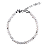 POHIER Freshwater Pearl Bracelet Man Woman Stainless Steel Clasp Jewelry
