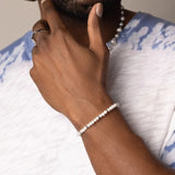 POHIER Freshwater Pearl Bracelet Man Woman Stainless Steel Clasp Jewelry