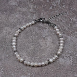 POHIER Freshwater Pearl Bracelet Man Woman Stainless Steel Clasp Jewelry
