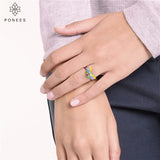 Colorful Crystal Butterfly Rings For Party Gift