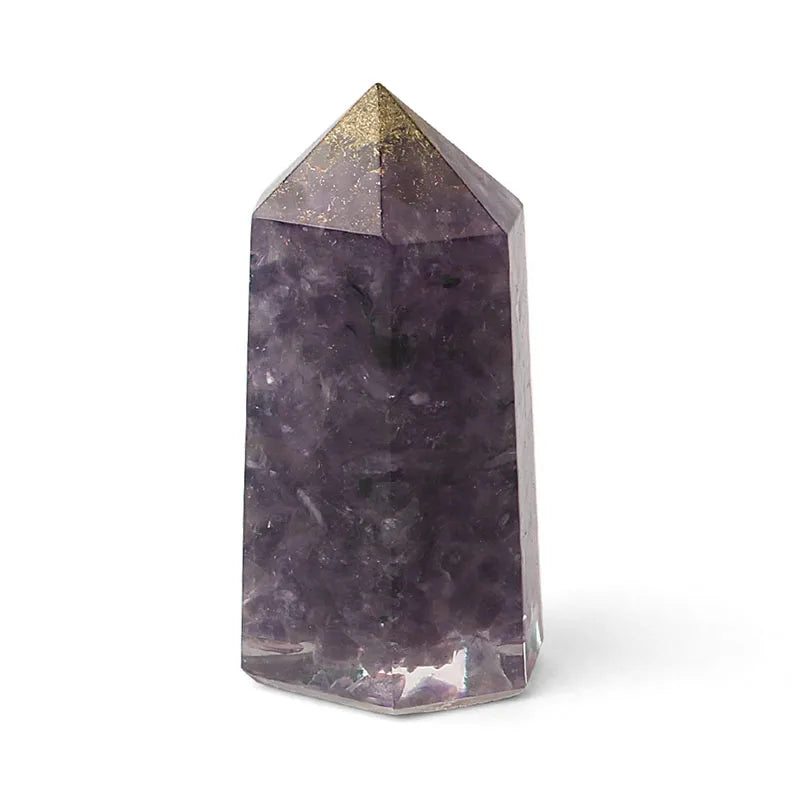 Natural Stone Pendulum Resin Hexagonal Prism Ornaments
