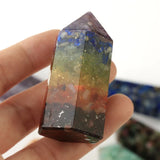 Natural Stone Pendulum Resin Hexagonal Prism Ornaments